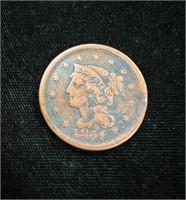 1851 Braided Hair Liberty Head Large Cent