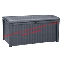 Keter 110Gal. Storage Box Bench, Gray