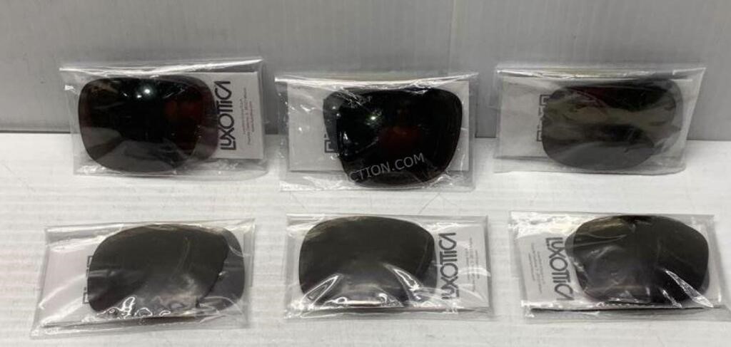 Lot of 6 Luxottica Ray Bans Replacement Lens -NEW