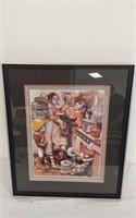 CLOWN FAMILY- FRAMED