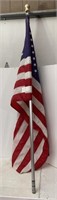 US Flag on Pole 2.5ftx4ft