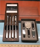 Vtg. bar tools & cheese knives