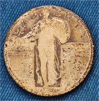 Unknown Year Standing Liberty Quarter Dollar