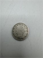1883 Liberty Nickel (no Cents) semi-key date