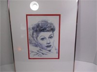 Lucille Ball, Double Matted and Framed