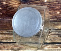 Vintage Glass Candy Jar W Metal Lid 10"x10"
