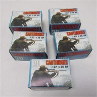 100 Rounds 7.62 x 39 HP Ammo - NO SHIPPING!