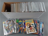 Long Box Amazing Heroes & Wizard Comic Mags