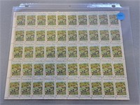 Sheet of "Grandma Moses" 6 cent stamps