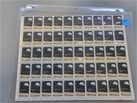 Sheet of  "Apollo 8" 6 cent stamps
