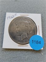 1923s Peace dollar. Buyer must confirm all currenc