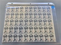 Sheet of "Douglas MacArthur 6 cent stamps