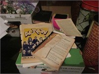 Box of music books