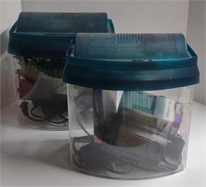 Plastic Fish Tank Sets, Incl. Decor, Filters, Etc