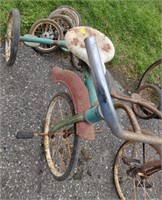 Vintage Tricycle & Spare Wheels