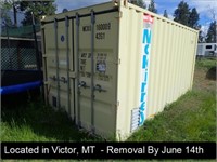 16' INSULATED OFFICE CONTAINER W/MAN DOOR, A/C,
