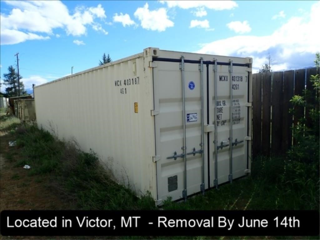 40' SHIPPING CONTAINER (REMOVAL BY APPOINTMENT