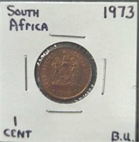 Uncirculated 1973 South African coin