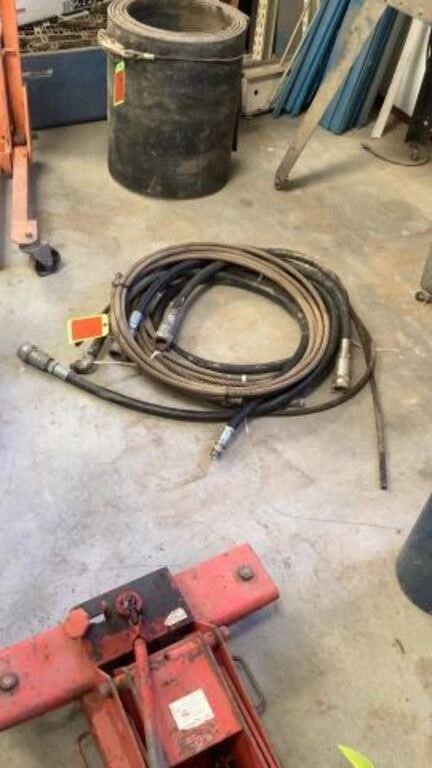 Roll Of Cable Wire W/ Hyd. Hose