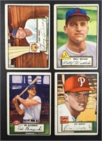 (4) 1952 TOPPS BASEBALL CARDS #28, #29,