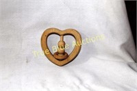 Wooden Heart Rattle