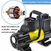 WF1621  SEBORIO Inflator Pump, 12V 150 PSI, Gold