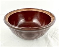 Vintage Western Stoneware Brown Bowl
