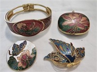 Mix Lot of Cloisonne Jewelry