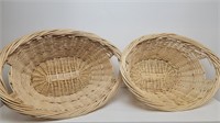 (2) Large Wicker Baskets