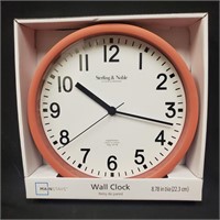 MAINSTAYS Sterling & Noble Wall Clock New