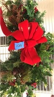 Decorative half wreath hanger