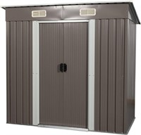 6x4 FT Outdoor Storage Shed with Floor Frame
