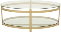 Christopher Knight Home Bell Glass Coffee Table