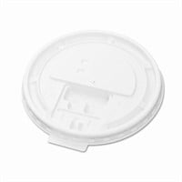Dopaco Tear Back Cup Lid White  Plastic | 1000/Cas