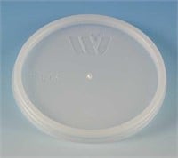 Lid for 6, 8 Oz. Hot Cup, Flat, Vented, Translucen