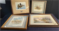 Framed duck pictures