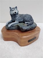 Wolf sculpture by Deborah Lawson