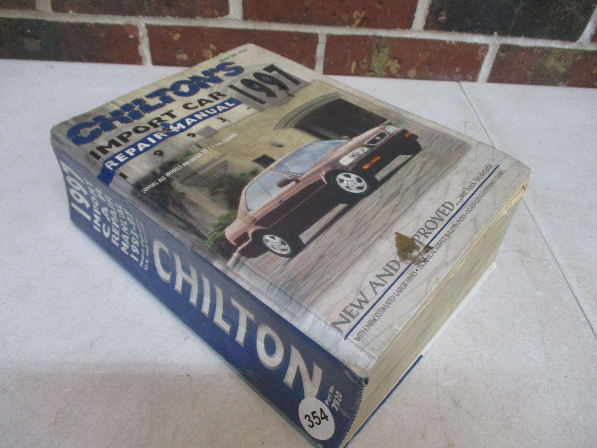 Chilton 1993 Import Car Manual