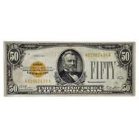 FR. 2404 1928 $50 GOLD CERTIFICATE XF