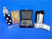 Stainless Steel Flasks, Cocktail Shaker,