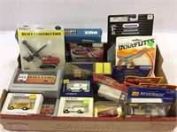 Group of HO Scale Model Vehicles & Trucks