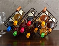 Gourmet Basics by Mikasa 12-Bottle Metal Stackable