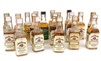 Jim Beam Mini Whiskey Bottles Lot (19)