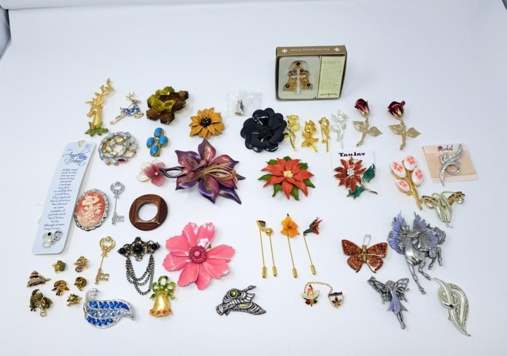 Lovely brooch and pin collection!