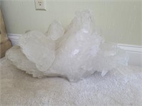 XL Selenite Crystal Cluster. Living room