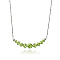 Sterling Silver 1.65 Ct Peridot Necklace