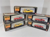 Lot of Five Diecast Display Cases New in Box