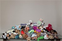 One Large Lot of 60+ Beanie Babies