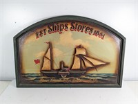 Vintage Est Ships Stores 1851 Sign Home Decor