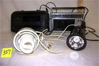 ge radio/spotlight/flashlight/cassette recorder
